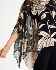 Chico's For Sale - Travelers™ Burnout Floral Chiffon Top