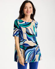 Chico's Discount - Travelers™ Marble Flora Swing Tunic