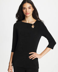 Chico's Online - Travelers™ Hardware 3/4 Sleeve Tunic