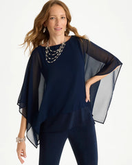 Chico's / Travelers™ Chiffon Layered Top
