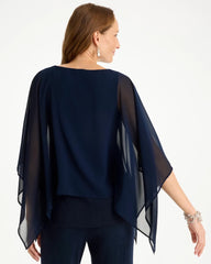 Chico's / Travelers™ Chiffon Layered Top
