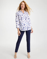 Chico's / No Iron™ Printed Linen Shirt