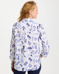 Chico's / No Iron™ Printed Linen Shirt
