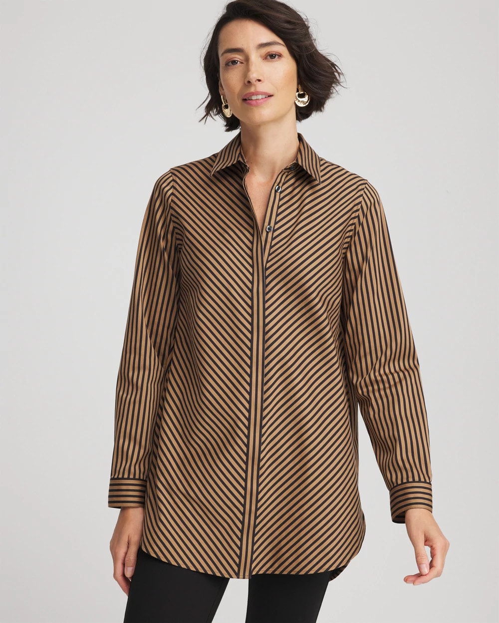 Chico's Outlet - No Iron™ Slimming Imperial Stripe Tunic