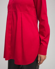 Chico's Outlet - No Iron™ Peplum Pleated Shirt