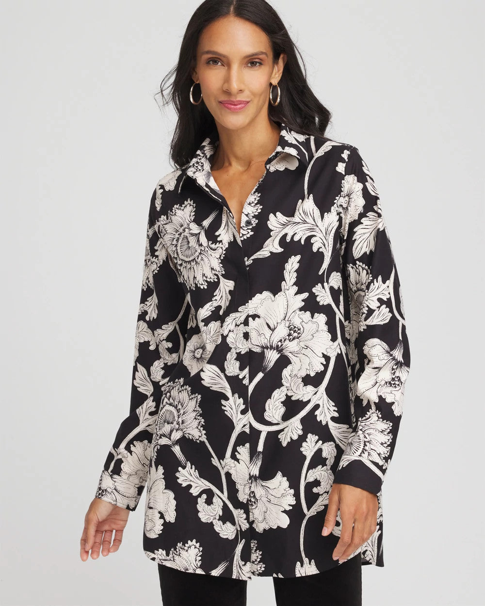 Chico's For Sale - No Iron™ Bryne Bloom Stretch Tunic