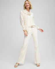 Chico's / Petite Girlfriend Flared Leg Jeans