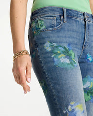 Chico's Discount - Girlfriend Slim Floral Ankle Jeans