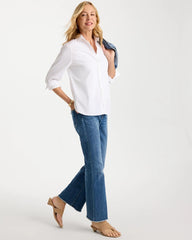 Chico's / Girlfriend Frayed Flared Jeans