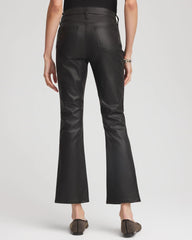 Chico's Discount - Coated Girlfriend Cropped Flared Jeans