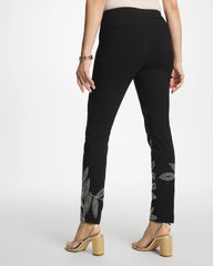 Chico's US - Floral Soutache Brigitte™ Slim Pull-On Ankle Pants