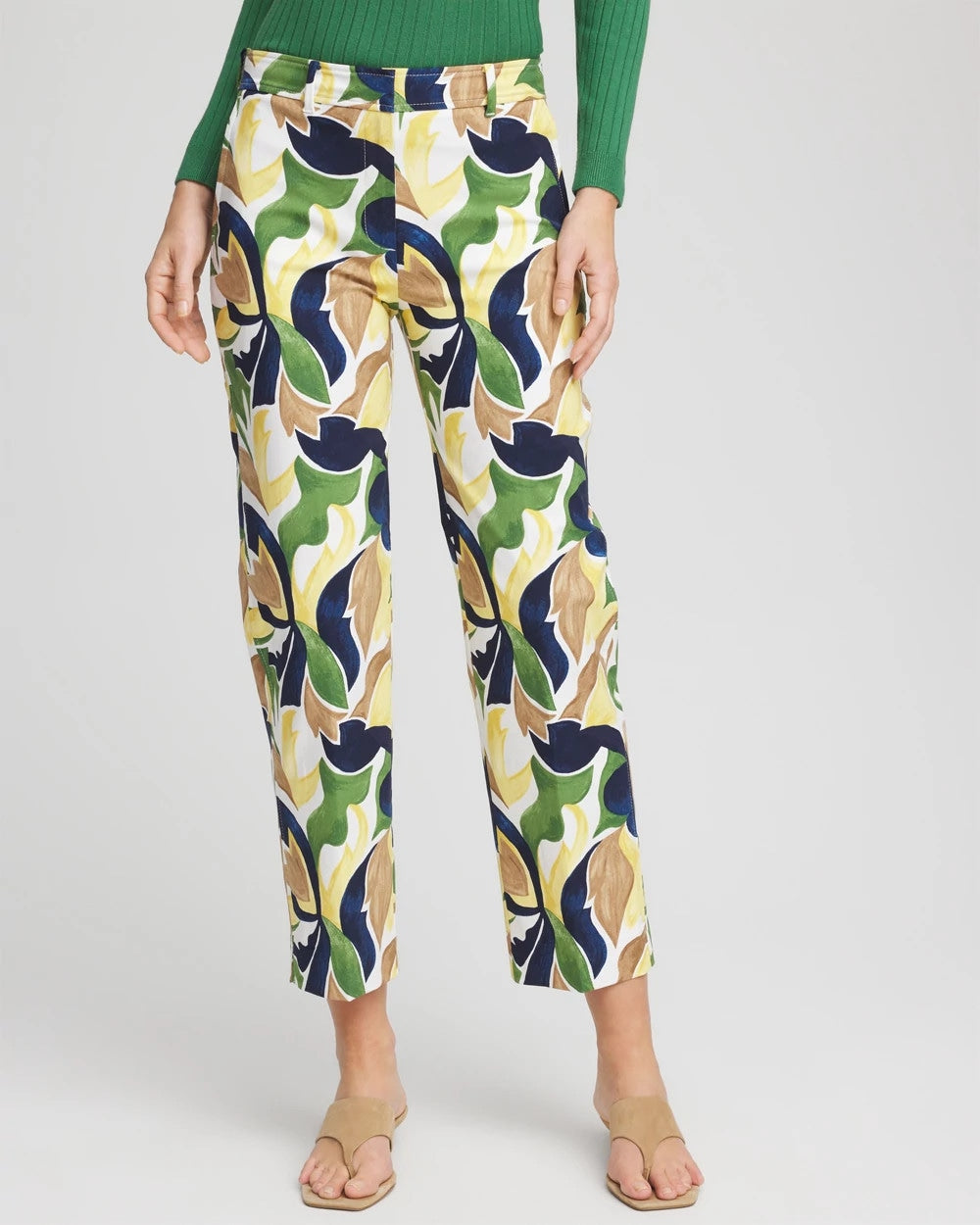Chico's Discount - Emme Straight Mod Cropped Pants