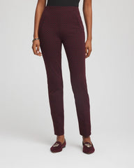 Chico's Circle Jacquard Juliet Slim Ankle Pants