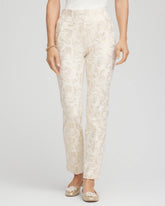 Chico's Sale - Juliet Golden Foiled Slim Ankle Pants