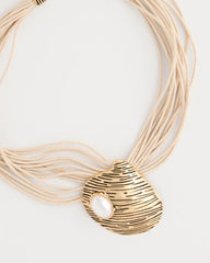 Chico's For Sale - Golden Shell Pendant Necklace