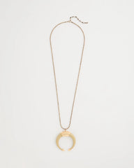 Chico's / Long Horn Pendant Necklace