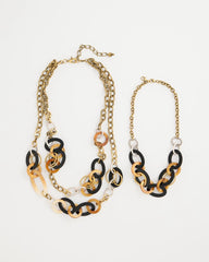 Chico's US - Triple Strand Convertible Resin Necklace
