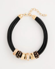 Chico's Discount - Embellished Rings Corded Necklace