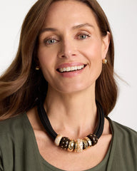 Chico's Discount - Embellished Rings Corded Necklace