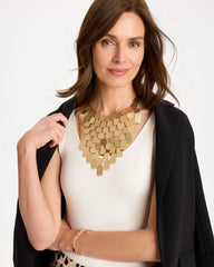 Chico's Discount - Chico's Originals Hammered Bib Necklace