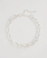 Chico's Outlet - Mariner Silvertone Link Necklace