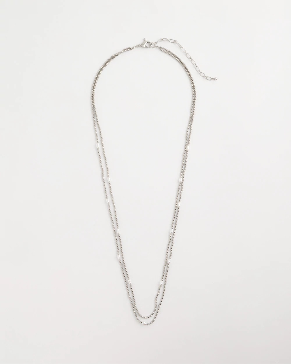 Chico's Sale - Pearlescent Bead Ball Long Necklace