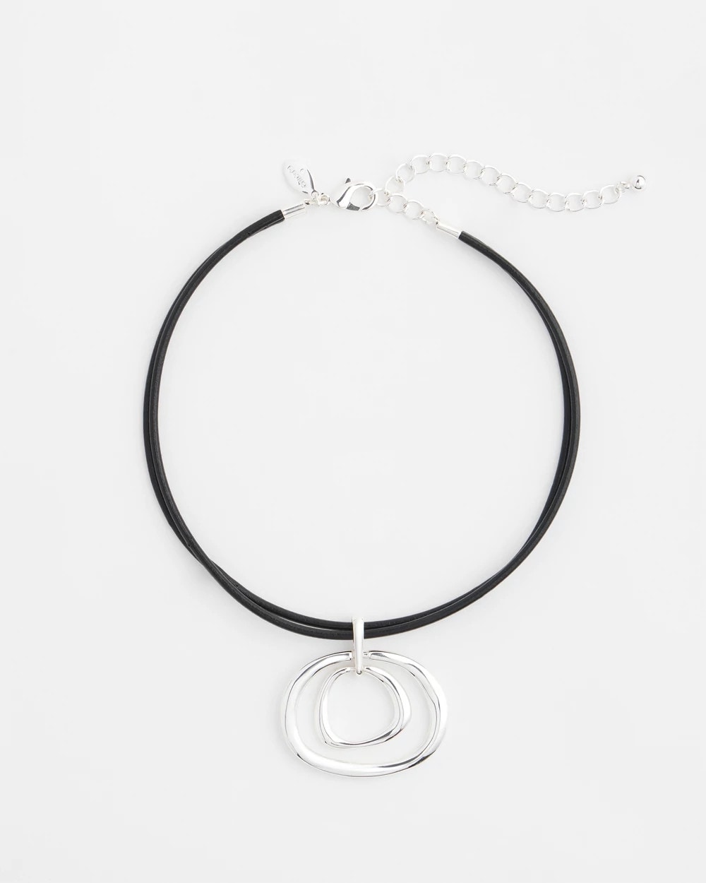 Chico's Online - Silver Tone Rings Pendant Necklace
