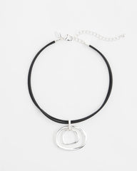 Chico's Online - Silver Tone Rings Pendant Necklace