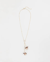 Chico's Discount - Tortoise Spider Lily Y-Necklace
