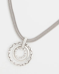 Chico's Outlet - Silver Short Pendant Necklace