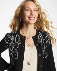 Chico's Gold Triple Pendant Necklace