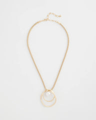 Chico's Discount - Pearl and Gold Pendant