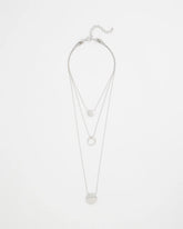 Chico's Sale - Silver Triple Pendant Necklace