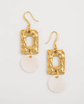 Chico's Outlet - Pearl Hammered Drop Earrings
