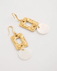 Chico's Outlet - Pearl Hammered Drop Earrings