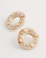 Chico's For Sale - Embellished Neutral Stud Earrings