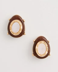 Chico's US - Genuine River Shell Stud Earrings