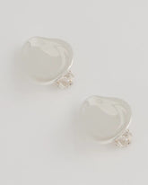 Chico's Discount - Silvertone Stud Clip-On Earrings