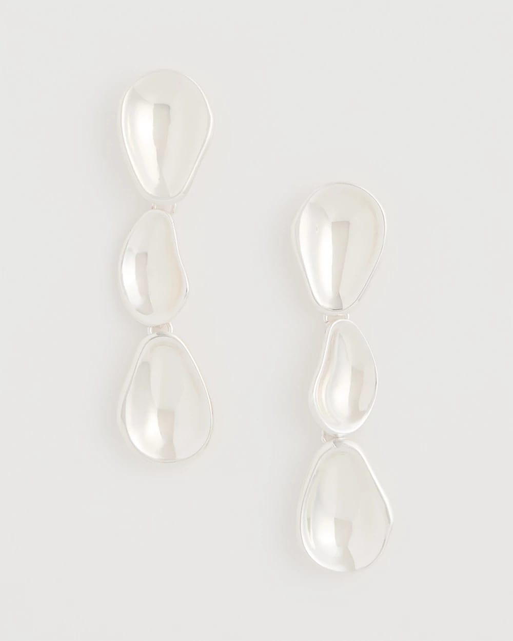 Chico's Sale - Silvertone Linear Drop Earrings