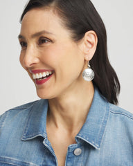 Chico's / Tayla Drop Silver Earrings