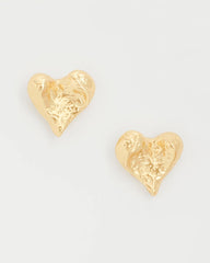 Chico's Outlet - Golden Heart Stud Earrings