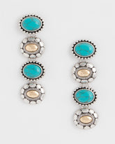Chico's Online - Turquoise Mixed Metal Linear Earrings