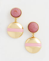 Chico's Sale - Pink Enamel Sphere Drop Earrings