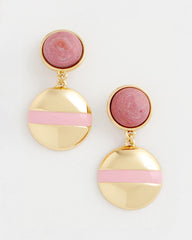 Chico's Sale - Pink Enamel Sphere Drop Earrings