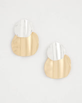 Chico's On Sale - Crinkle Mixed Metal Earrings