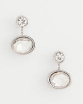 Chico's / Silvertone Bezel Stud Earrings
