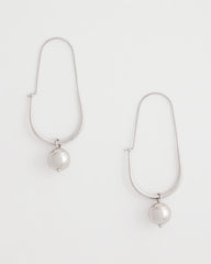 Chico's Discount - Silver Bead Threader Earrings