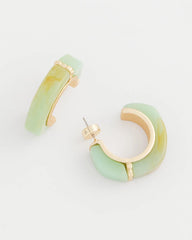 Chico's Sale - Aqua Tone Hoop Earrings