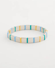 Chico's / Glam Teal Slice Stretch Bracelet