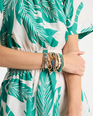 Chico's Sale - Genuine Teal Tiger's Eye Stretch Bracelet